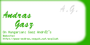 andras gasz business card